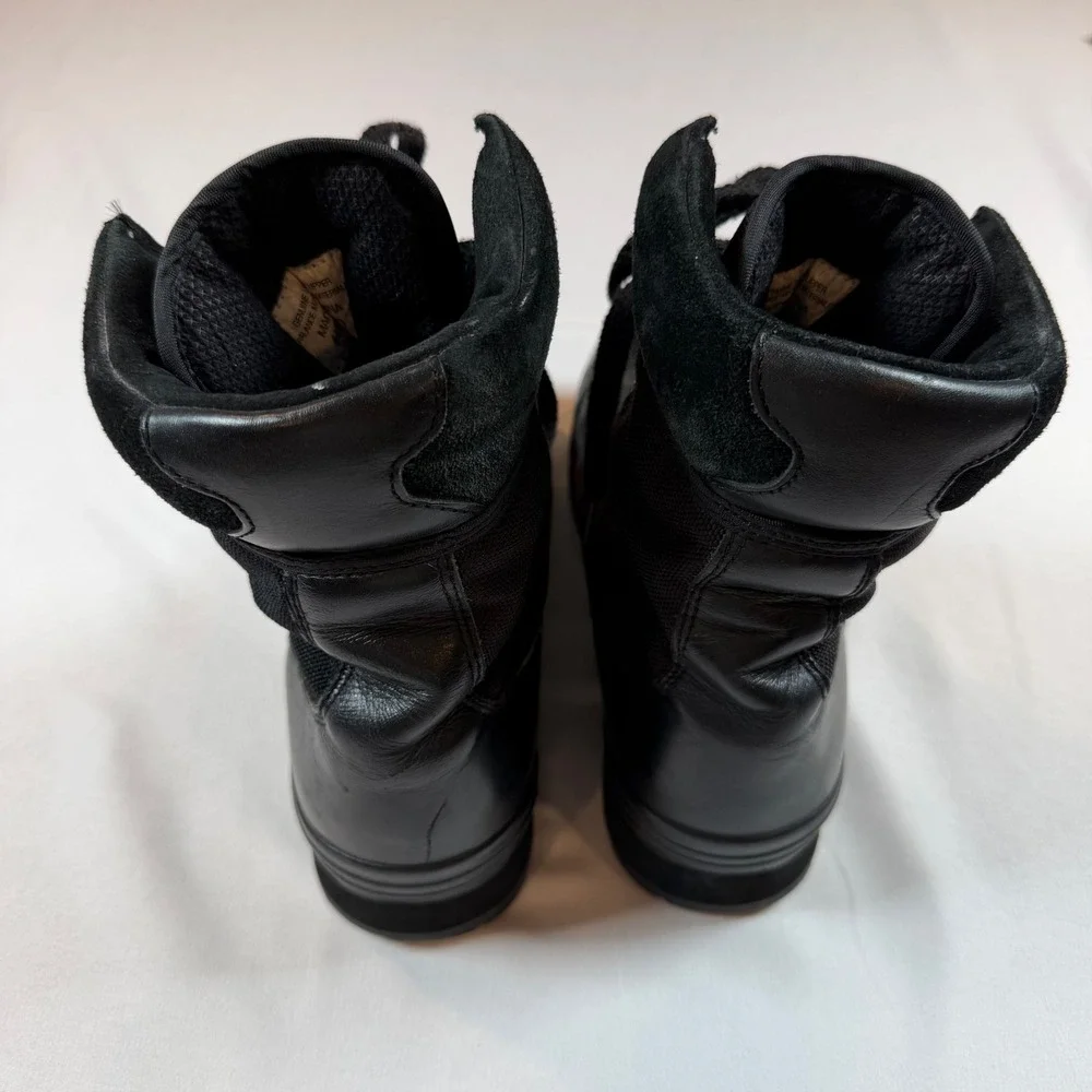 Double H Sport Mens Tactical Duty Boots Black Leather Nylon Combat 4800 Size 9 D